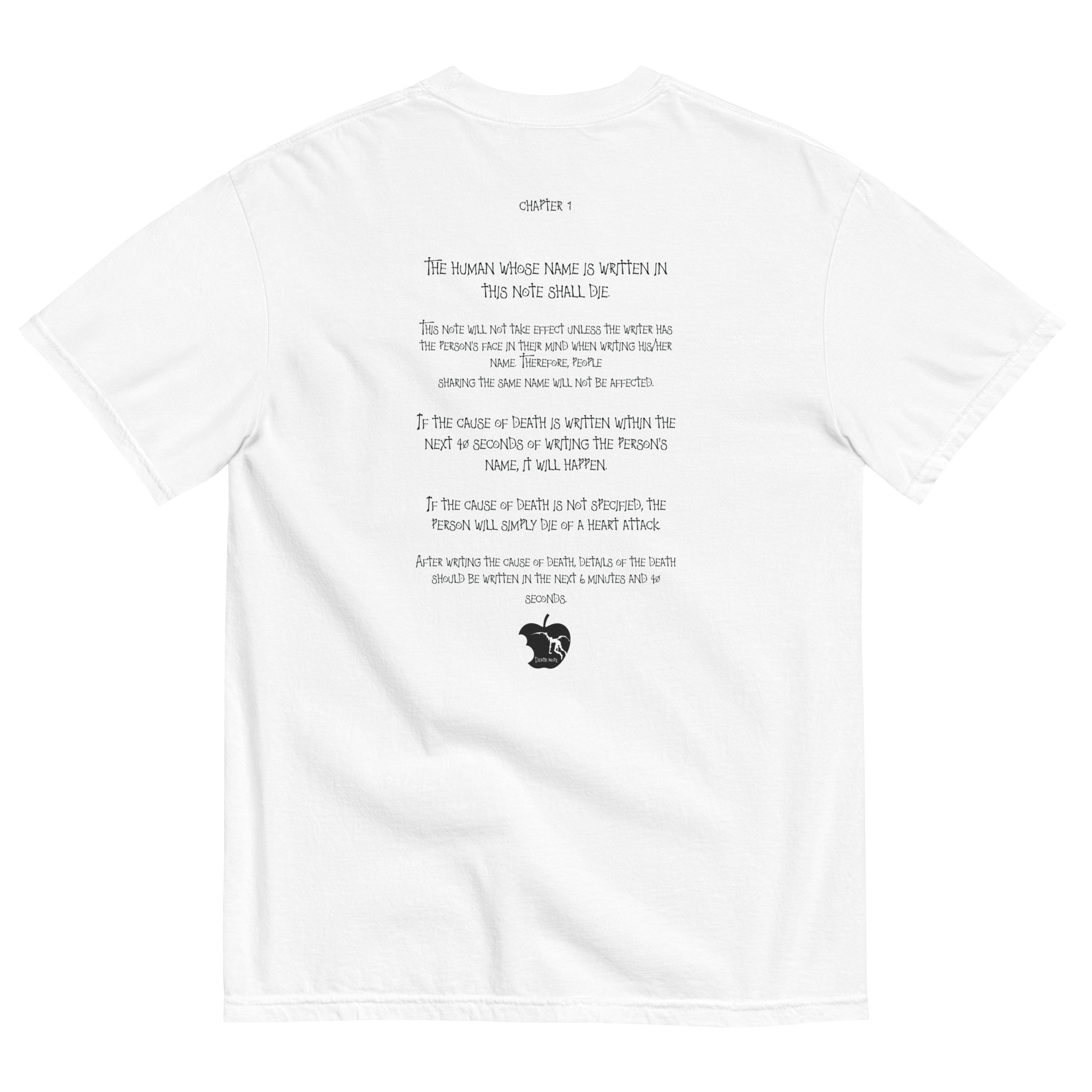 A note from death t-shirt