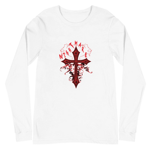 Nightmare Long Sleeve Tee White Front