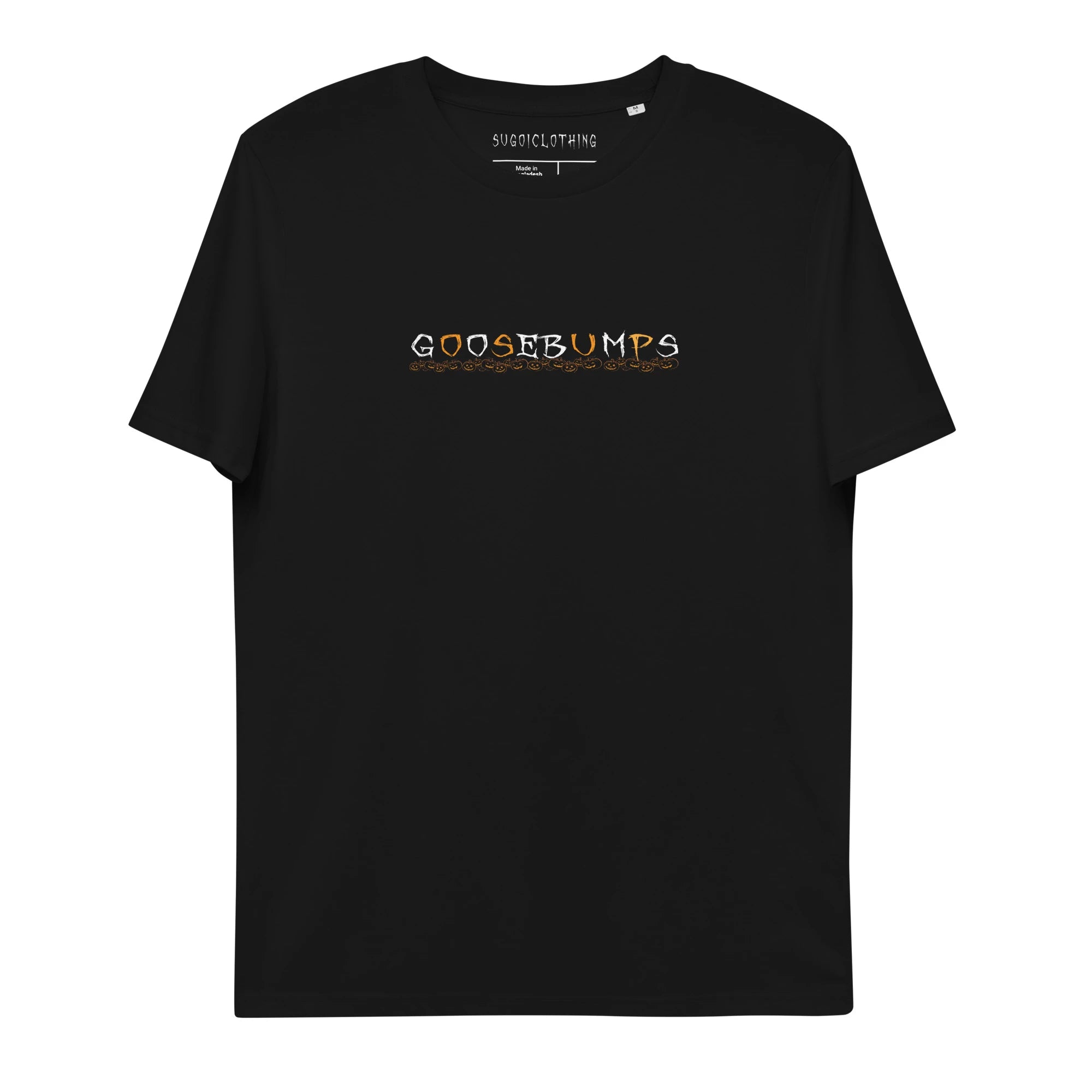 Goosebumps organic cotton t-shirt Black Front