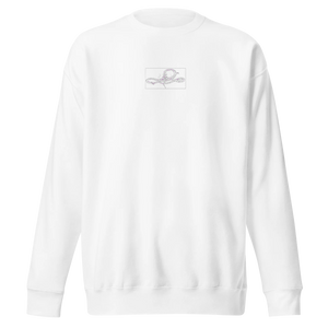 Divine Dragon Embroided Premium Sweatshirt White Front